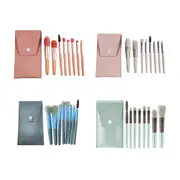 8PCS Eyeshadow Makeup Brush Set Travel Cosmetic Brushes Kit Brushes Kit with Bag