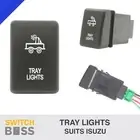 TRAY LIGHTS BLUE LED Push Switch Suit ISUZU D-MAX MUX 2012-2018 12v Dash