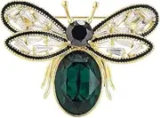 [Generic] Honey Bee Brooches Pins for Woman Girls,Vintage Elegant Insect Brooch Alloy Zircon Bee Brooch Pin Clothing Accessory Jewelry Gift
