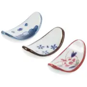 3 Pcs Spoon Holders Ceramic Chopstick Rest Tenderizer Cutlery