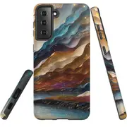For Samsung Galaxy S22 Tough Protective Cover, Magic Mountain River