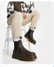 DR. MARTENS 2976 WARMWAIR Water-Resistant VALOR Leather CHELSEA BOOTS MSRP$210