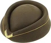 [TOVINANNA] Women's Flight Attendant Beret Hat Fashionable and Functional Cap for Air Hostess Decorative Beret for Uniform