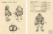 GAMORREAN GUARD US PATENT Art Print READY TO FRAME!!! Lucas figure Gamorean