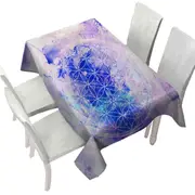 Cool Purplish Blue Fading Illusion Tablecloth