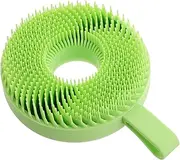 WRITWAA Face Wash Brush Silicone Bristles Exfoliating Facial Scrubber Manual Face Washer Body Scrubber Scalp Massager Travel Size