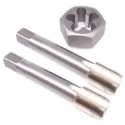 HSS M18 x 1mm Taper & Plug Tap & 18x1mm Hexagon Die Metric Thread Right Hand Set