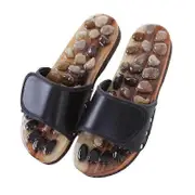Walk Stone Shoes Foot Massage Acupuncture Pebble Massager black 43-44