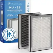 MA-25 Genuine Replacement Filter | for Allergens, Wildfire Smoke, Dust, Odors
