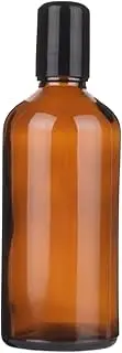 100ml Large Amber Glass Roller Bottles Rollerball Oil Dispenser Dark Glass Roller Vial Rolling Ball Applicator Roller Balm Containers