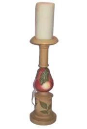 Murray Feiss Morning Glory Candle Holder Harvest Wheat Finish by Wesley Glover