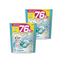 在飛比找PChome24h購物優惠-(2袋超值組)日本P&G Bold- 新4D炭酸機能4合1洗