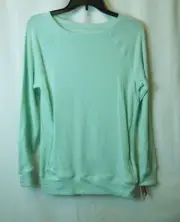 Girls SO Raglan Tunic Turquoise Sweatshirt with Front Pouch Size XL (14/16)