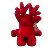 Russ Reindeer Plush Toy Teddy Bear Gift Floppy Season Red Christmas Rudolph