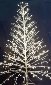 6 FT LIGHTED CASCADE OUTDOOR CHRISTMAS TWIG TREE LIGHTS