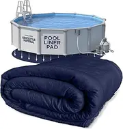 Shop Square 21-Foot Pool Liner Pad for Above Ground Pools - Under Pool Padding, Above Ground Pool Pad, Puncture Protection, Extend Liner Life, Durable Geotextile Material