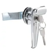 Level Handle Cam Lock Zinc Alloy Chrome Finished L Shape Keys MS308-3