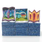 NIB Set of THREE Terri Kern Art Tile Trivets!