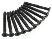 New Axial AX10 Self Tapping Flat Head Screws Black (10PCS) 3x25mm AX470
