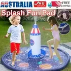 Kids Outdoor Inflatable Sprinkler Splash Pad W/ Rocket Spray Water Pool Summer