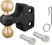 CURT 45934 HD Dual Ball Attachment for Weight Distribution Shank, 2 and 2-5/16-Inch, Up to 20,000 lbs