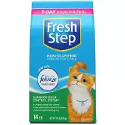 Fresh Step Premium Scented Litter with Febreze, Non-Clumping Cat Litter, 14 Lb