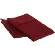 Egyptian Cotton 1200 Thread Count Solid Pillowcase Set King-Burgundy