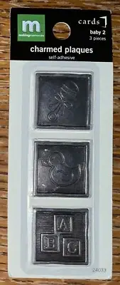 Making Memories Charmed Plaques Baby Rattle ABC Blocks Duck Scrapbook Stickers