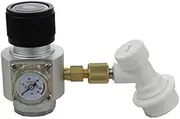 UP100 Corny Keg Regulator CO2 Charger Kit 0-90 PSI with Keg Gas Disconnect for Draft Beer Kegerator Soda