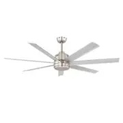 Eglo Tourbillion 60" 7 Blade Aluminium DC Ceiling Fan with Remote Control - Aluminium