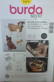 BURDA STYLE sewing pattern (Germany) DOG ACCESSORIES UC/FF