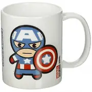 Marvel Kawaii Captain America Mug White/Blue/Red One Size