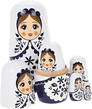 Kisangel 1 Set Matryoshka Dolls Craft Kit for DIY Russian Nesting Dolls Decorative for Home Creative Fun for Boys