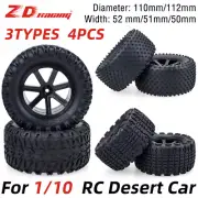 4x Desert Wheels Tires 12mm Hex for 1/10 Corally Kyosho Ultima Hobao HPI RC Car