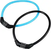 Totority 2pcs Security Bike Lock Durable Four Code Lock for Mountain Bikes Random Color Reliable Protection for Bicycles and Scooters Random Color