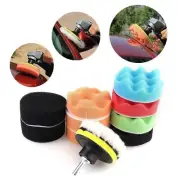 12pcs 3" Polishing Waxing Buffing Sponge Pads Kit Compound Car Polisher