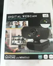 VIVITAR DIGITAL WEBCAM Clip On Camera 360 Rotating Base New In Box