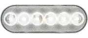 Optronics 6" Oval LED Clear Lens Back-Up Light- Flush Mount (BUL12CB) - Single