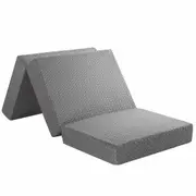 Folding Foam Mattress Trifold Sofa Bed Camping Floor Portable Sleeping Mat Extra Thick Cushion Removable Cover Cot Size