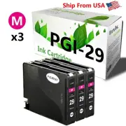 (3 Pack,Magenta) PGI-29 PGI29 Ink Cartridge for PIXMA pro-1S Laser Printer