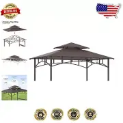 Water Resistant Replacement Canopy for 8'x5' Grill Gazebo - No Assembly Needed