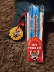1983 Vintage Chuck E Cheeses Mini Pencil Pack 3-4” NEW