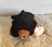 Vintage 1993 Blackie Beanie Baby in Mint Condition with Tag error