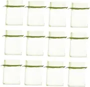 FONDOTIN 50pcs Fruit Protection Bags: 15 X 20 Cm Small Drawstring Protectors Lightweight Organza Mesh Bags for Fruits Trees Outdoor Use