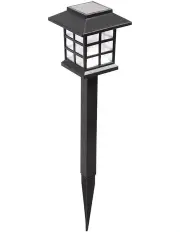 [Emitto] Led Solar Power Garden Lamps x12 in Black
