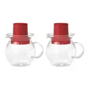 Hario 300ml Teabag Teapot Red 2-Pack