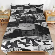 v2348 Bed Sheets Bedding Batman Bedding Sets Ultra Soft Skin-Friendly Duvet Cover 3 Piece, Cute Comforter Cover Bed Set for Boys Girls Kids ( 1 Duvet