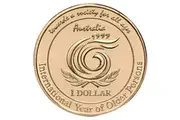$1 1999 International Year of Older Persons Circulated AUS One Dollar Coin
