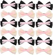 Generic 10pcs Double Ribbon Bow Hair Clips for Cute Hair Accessories for Stylish and Versatile Clips for Special Occasions and Everyday Wear
