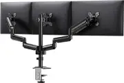 Triple Monitor Mount for 13-27 Inch Screens, Premium Aluminum Triple Monitor Sta